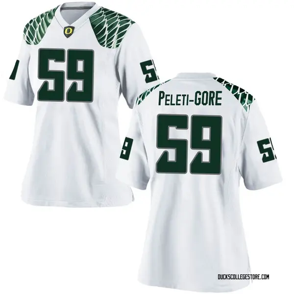 Game Womens Pou Peleti Gore Oregon Ducks Nike Football College Jersey